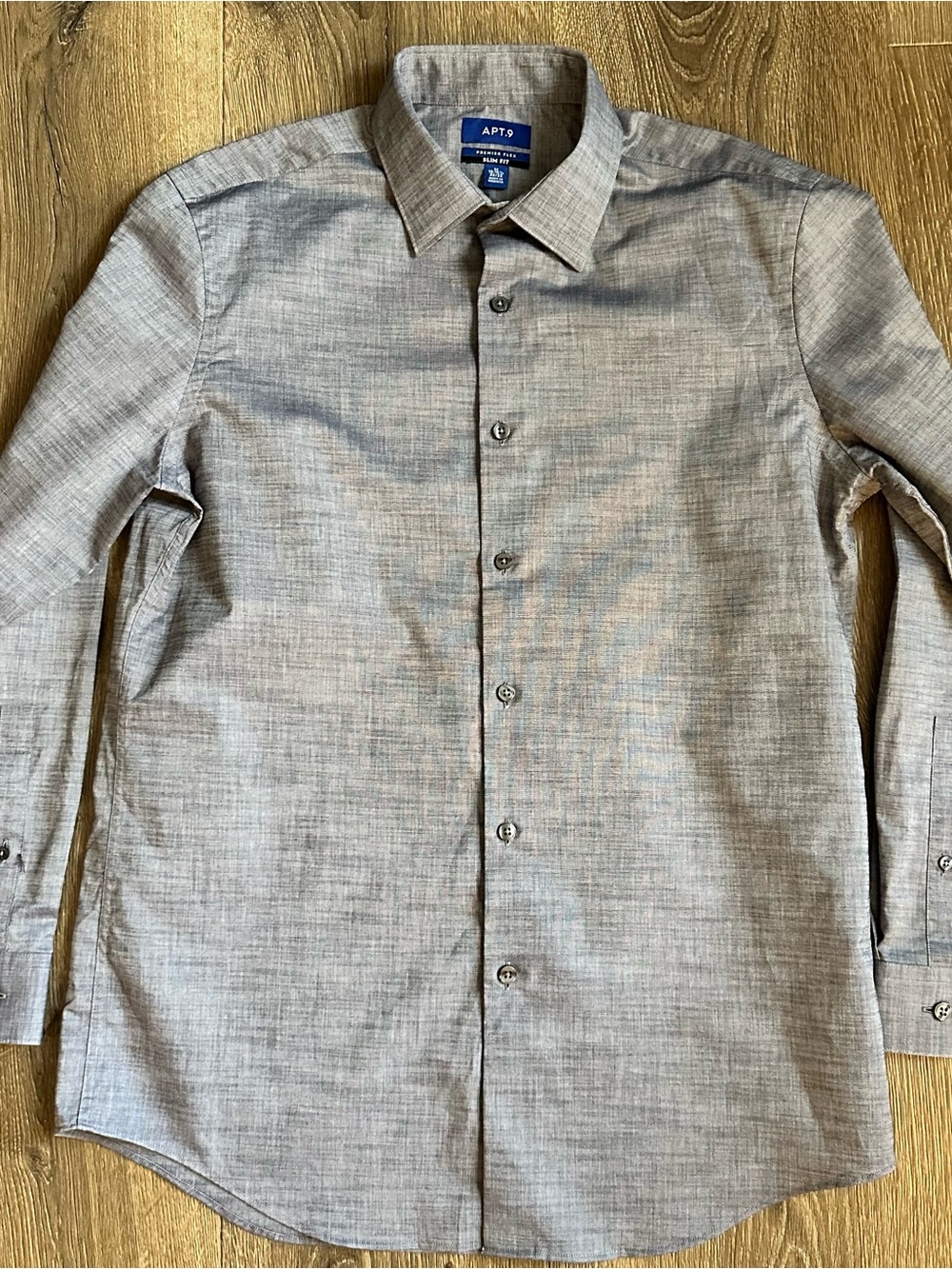 APT9 Men’s Button Down Gray Size Medium